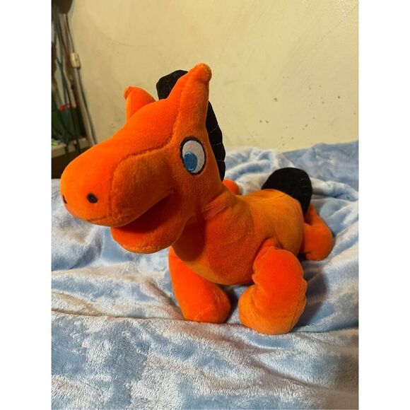 2003 Aurora Gumby & Pokey Orange Plush 13” “Pokey” Horse stuffed plush animal - Picture 5 of 6